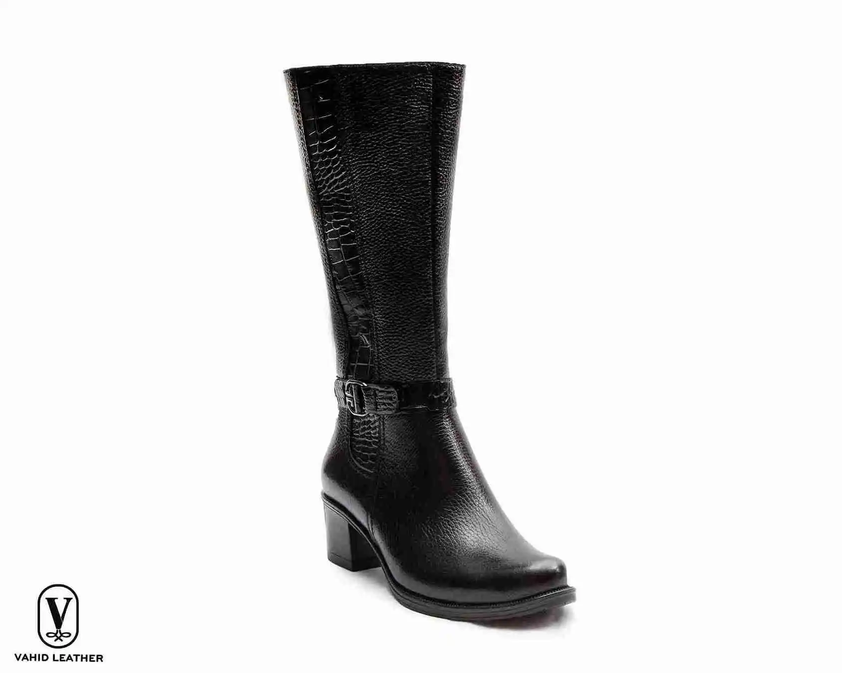 نیم بوت زنانه چرم کد (4573)